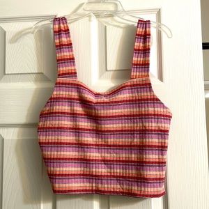 Striped bright tank top